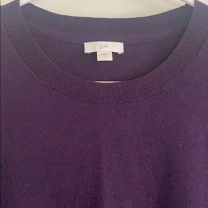 Dark Purple Crew Neck Sweater